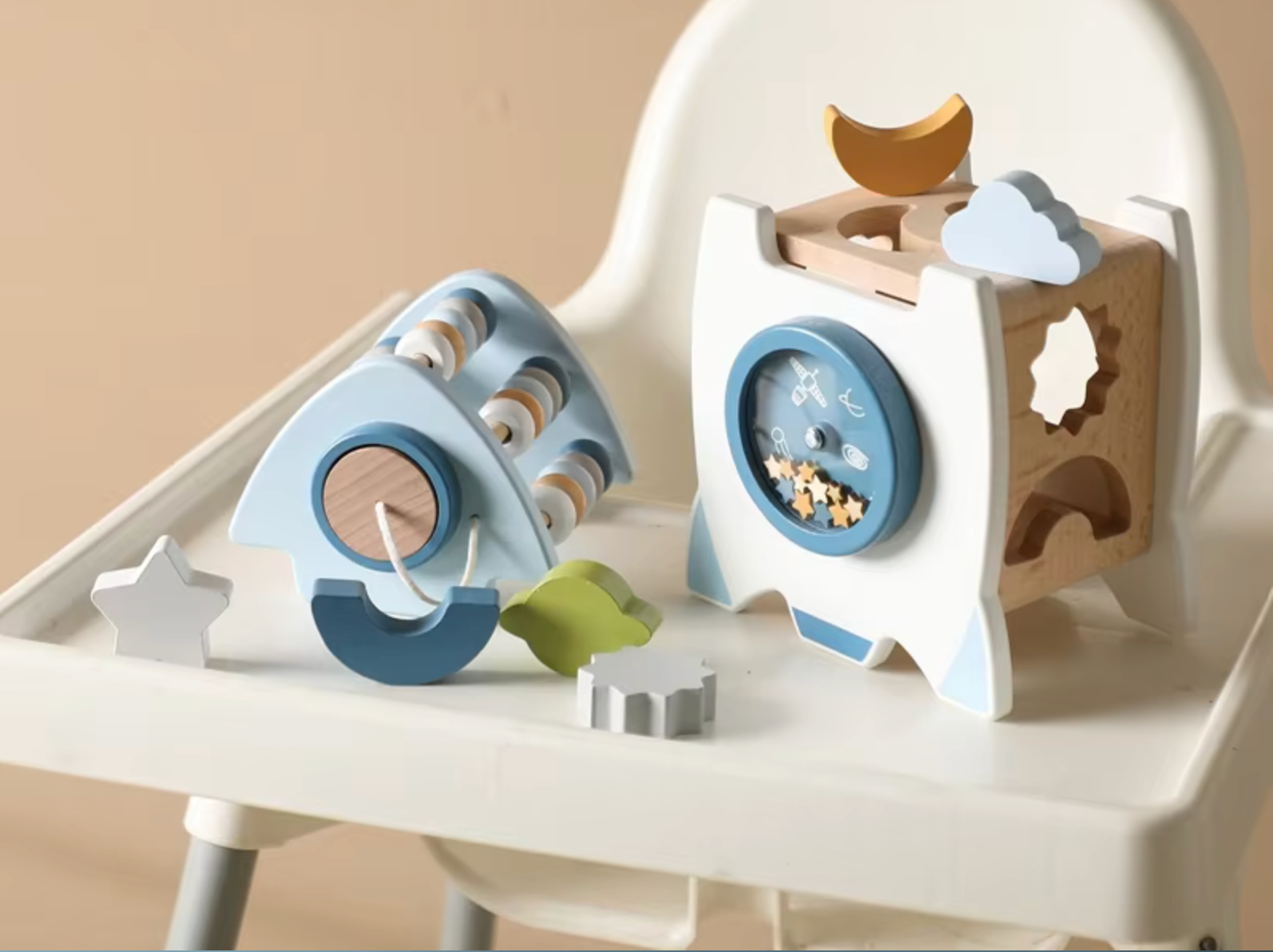 Wooden rocket Toys Baby Club