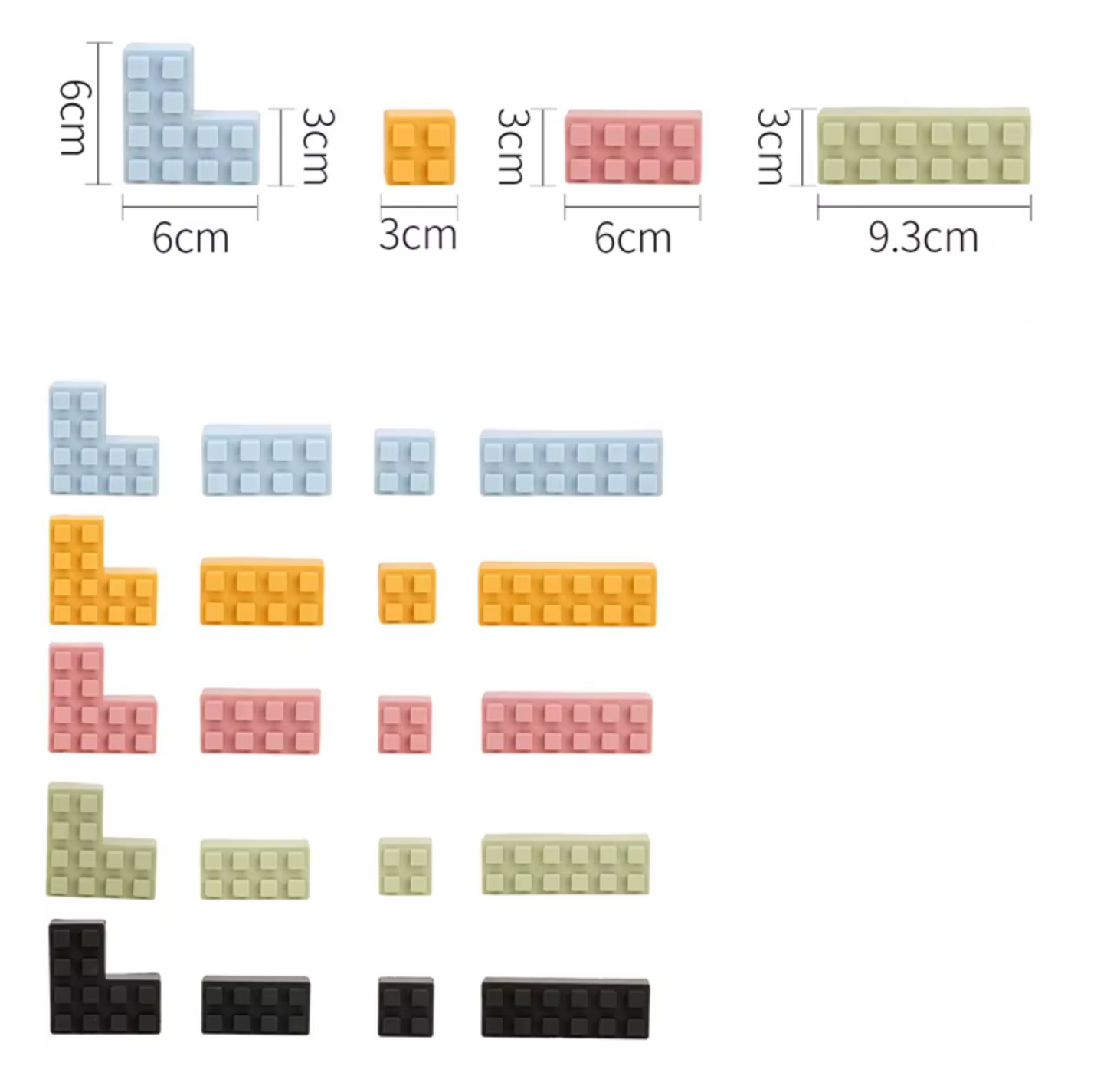 Model silicon bricks