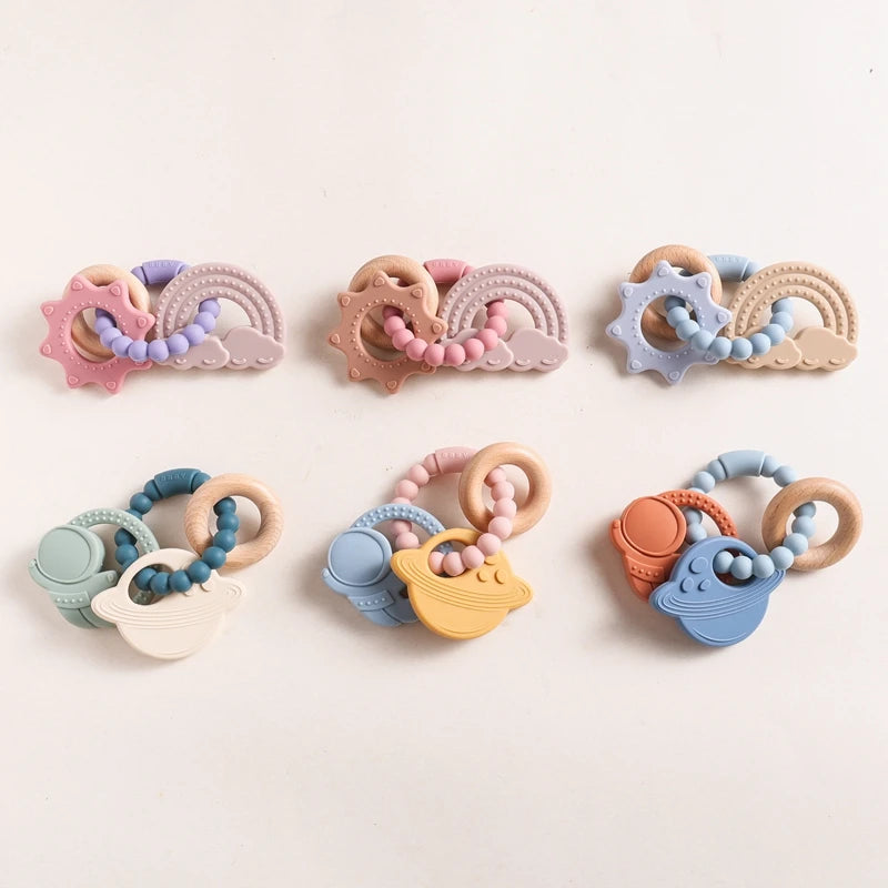 Silicone space teether Toys Baby Club