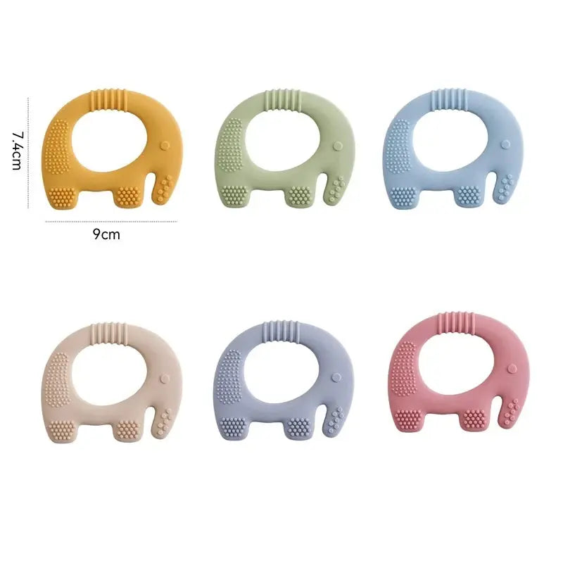 Elephant silicone teether Toys Baby Club