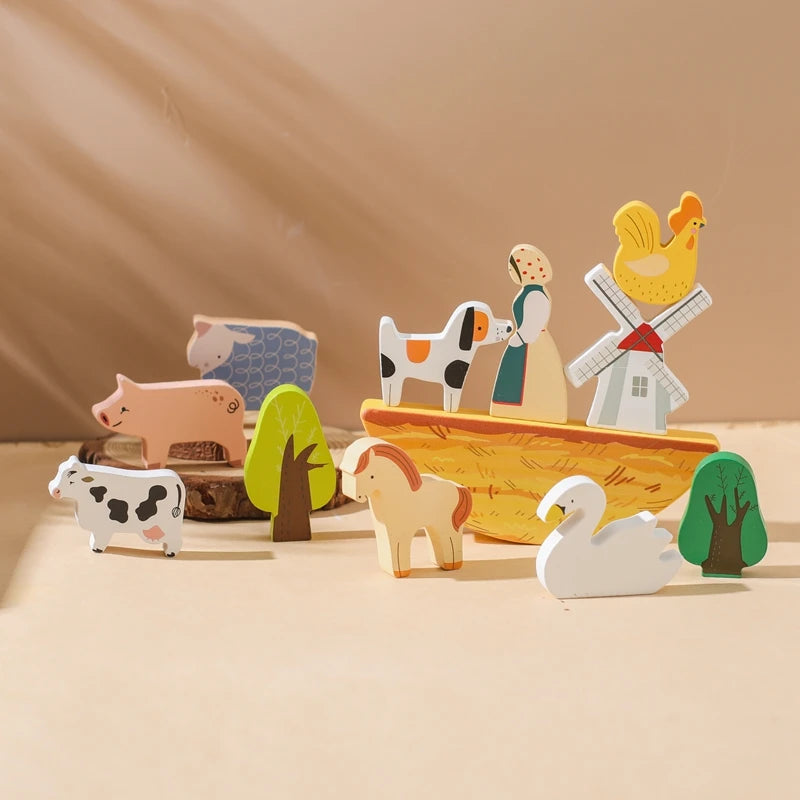 Wooden farm Toys Baby Club