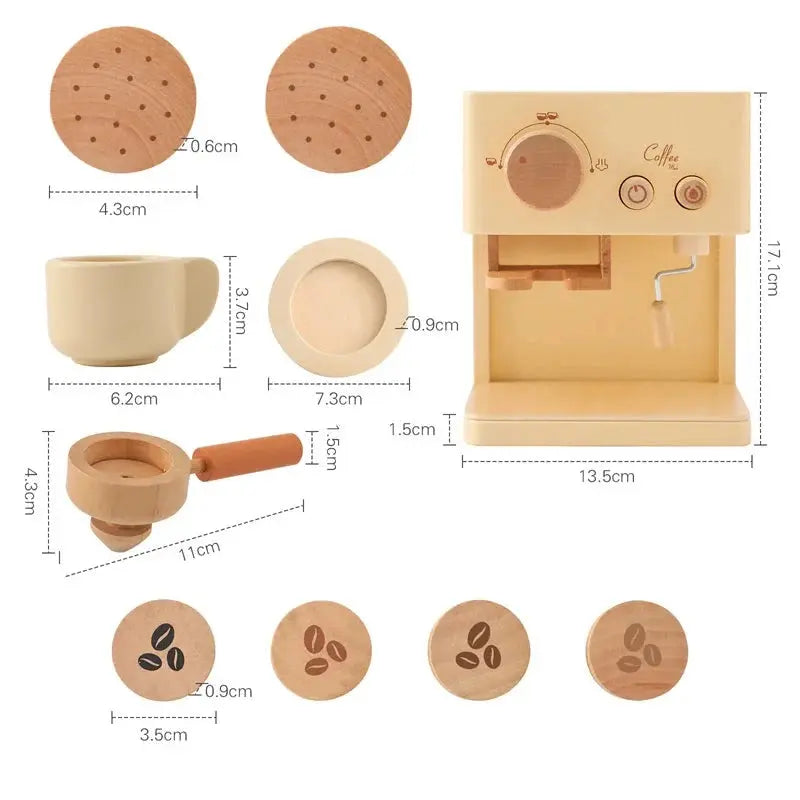 Wooden coffee machine Toys Baby Club