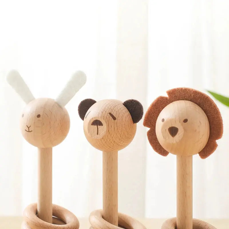 Wooden rattles Toys Baby Club