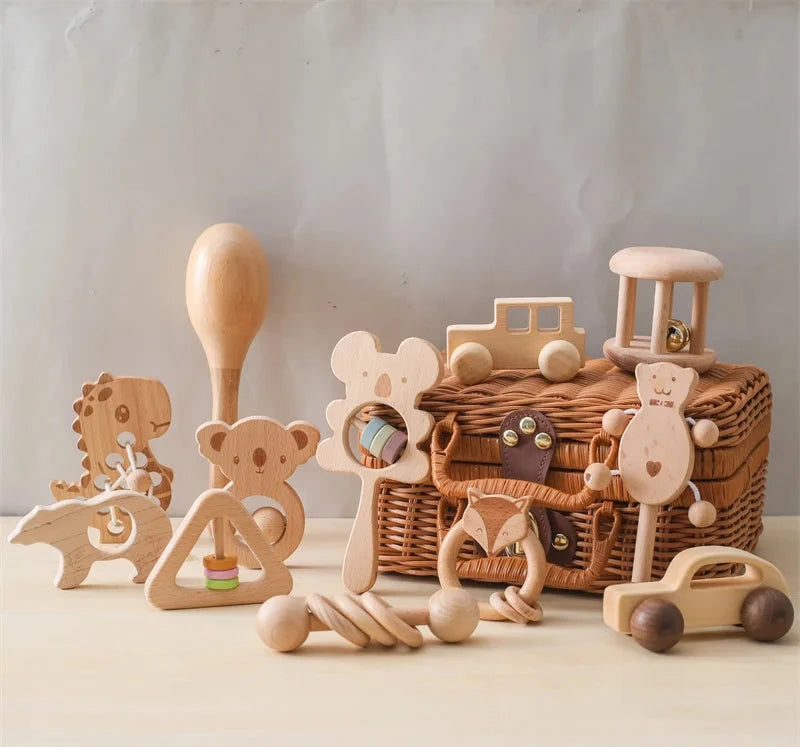 Wooden toys suitcase Toys Baby Club