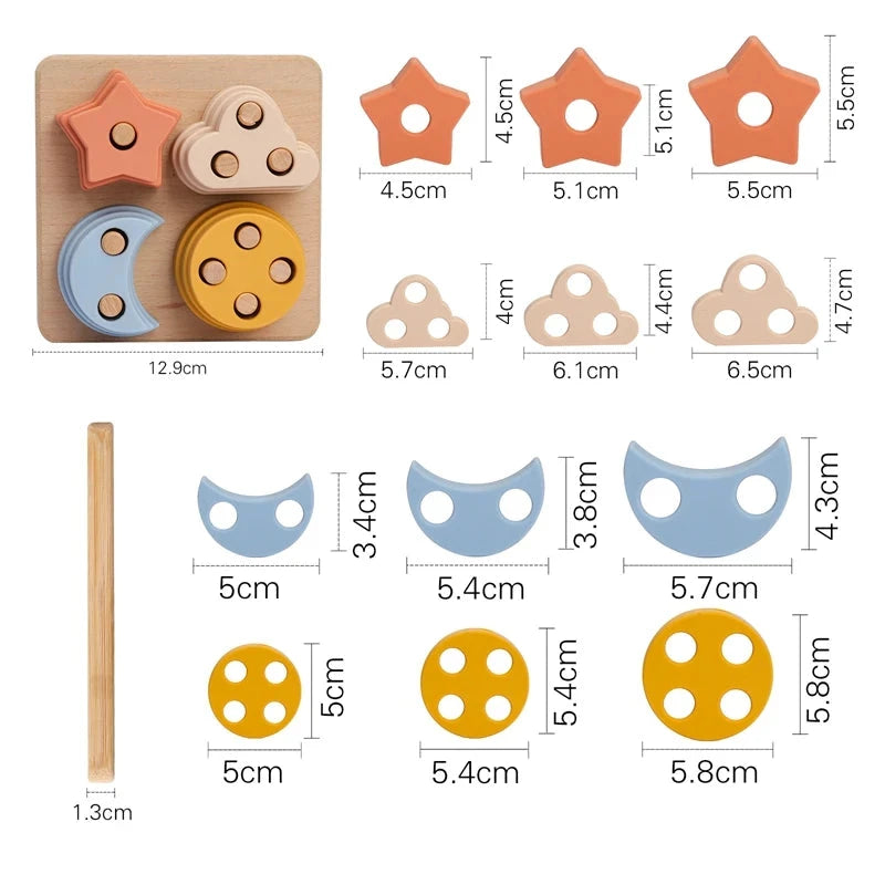 Silicone geometric shape Toys Baby Club