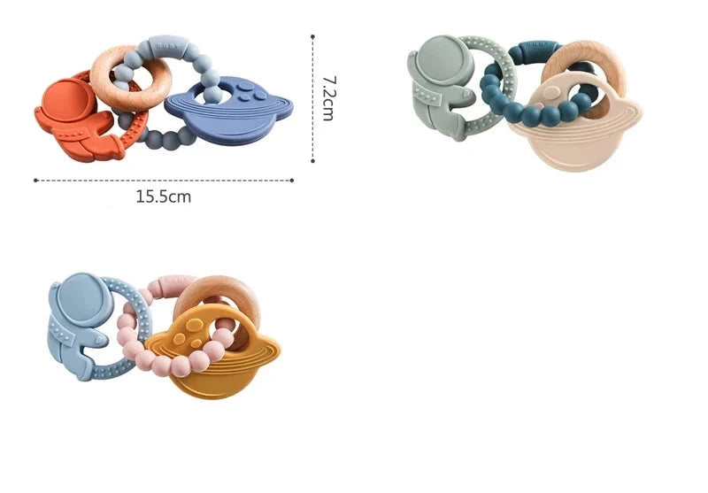 Silicone space teether Toys Baby Club